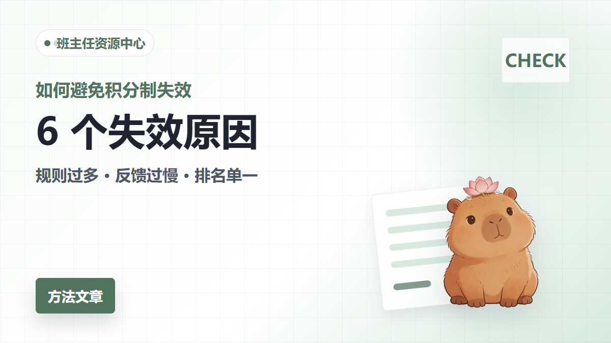 积分制失效原因